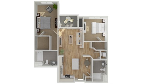 B5 Floor Plan at The Lofts at Carlsbad Village, Carlsbad, 92008